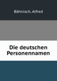 Die deutschen Personennamen