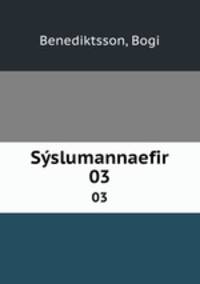 Sslumannaefir. 03