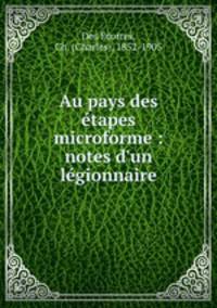 Au pays des etapes microforme : notes d