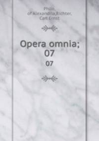 Opera omnia;. 07