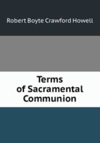 Terms of Sacramental Communion