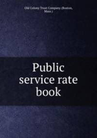 Public service rate book