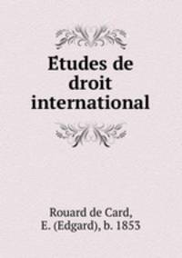 E?tudes de droit international