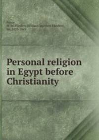 Personal religion in Egypt before Christianity