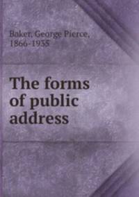 The forms of public address