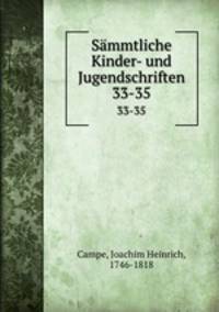 Smmtliche Kinder- und Jugendschriften. 33-35