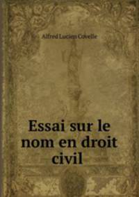 Essai sur le nom en droit civil .