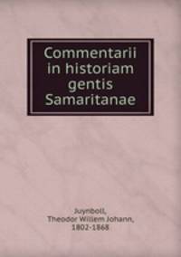 Commentarii in historiam gentis Samaritanae