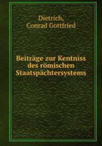 Beitrage zur Kentniss des romischen Staatspachtersystems