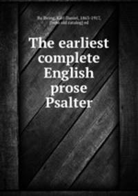 The earliest complete English prose Psalter