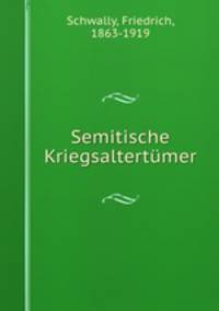 Semitische Kriegsaltertumer