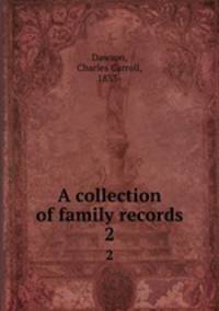 A collection of family records. 2