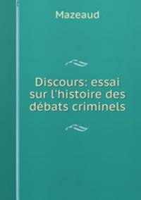 Discours: essai sur l