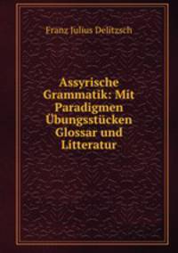 Assyrische Grammatik: Mit Paradigmen Ubungsstucken Glossar und Litteratur
