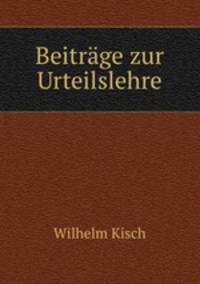 Beitrage zur Urteilslehre