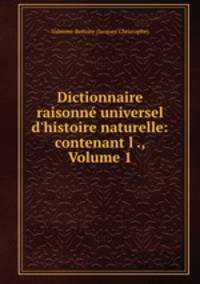Dictionnaire raisonne universel d