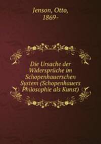 Die Ursache der Widerspruche im Schopenhauerschen System (Schopenhauers Philosophie als Kunst)
