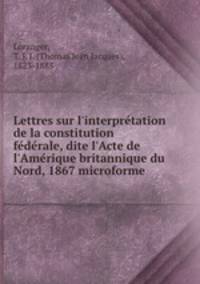 Lettres sur l