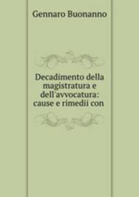 Decadimento della magistratura e dell