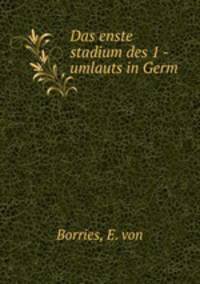 Das enste stadium des 1 -umlauts in Germ