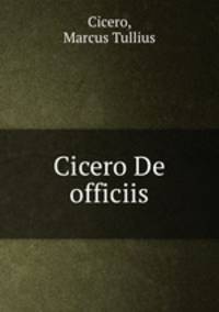 Cicero De officiis