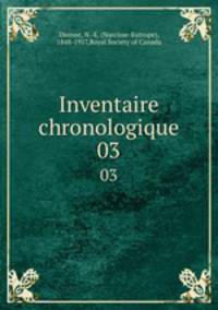 Inventaire chronologique. 03