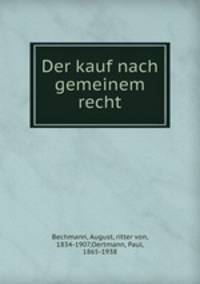 Der kauf nach gemeinem recht