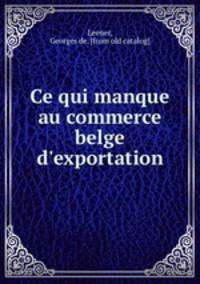 Ce qui manque au commerce belge d