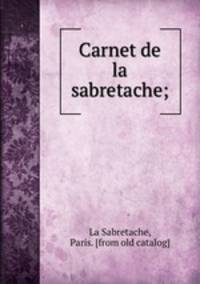 Carnet de la sabretache;