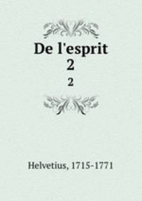 De l`esprit. 2