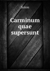 Carminum quae supersunt