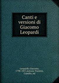 Canti e versioni di Giacomo Leopardi