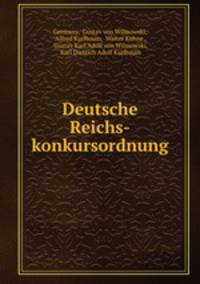 Deutsche Reichs-konkursordnung