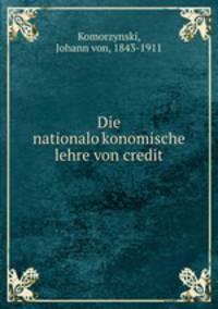 Die nationalo?konomische lehre von credit