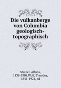 Die vulkanberge von Columbia geologisch-topographisch