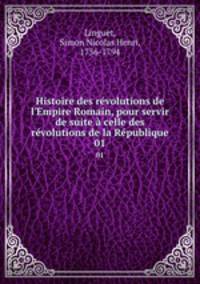 Histoire des revolutions de l