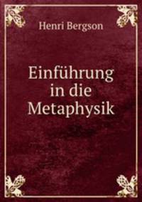 Einfuhrung in die Metaphysik