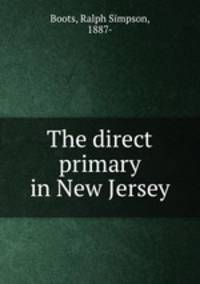 The direct primary in New Jersey
