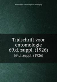 Tijdschrift voor entomologie. 69.d.:suppl. (1926)