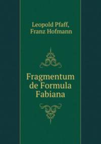 Fragmentum de Formula Fabiana