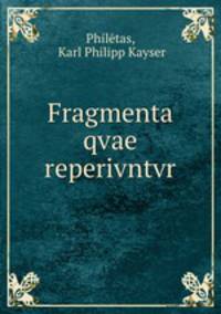 Fragmenta qvae reperivntvr