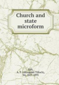 Church and state microform