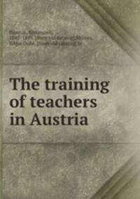 The training of teachers in Austria