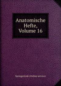 Anatomische Hefte, Volume 16