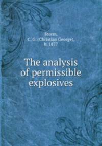 The analysis of permissible explosives