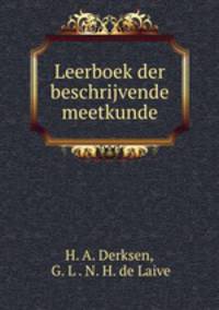 Leerboek der beschrijvende meetkunde