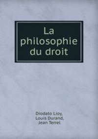 La philosophie du droit
