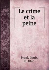 Le crime et la peine