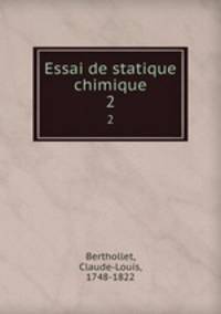 Essai de statique chimique. 2