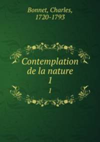 Contemplation de la nature. 1